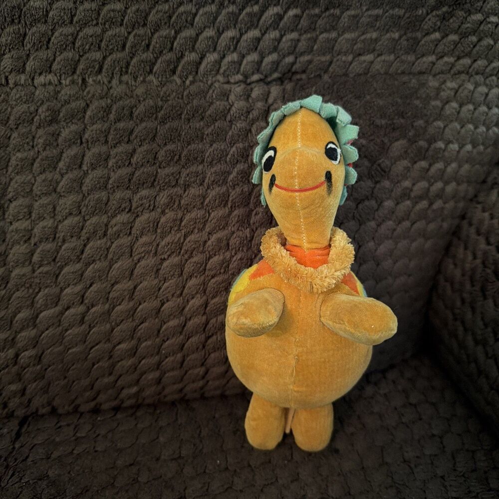 Dakin Dream Pets -Honolulu Harry the Turtle -Stuffed Animal 1960's Vintage. GUC!